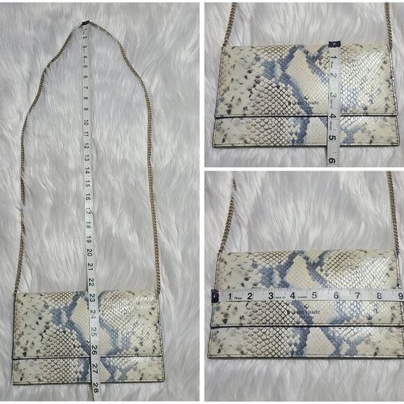 Kate Spade|Snake Print Convertible Crossbody Clutch - Picture 14 of 14